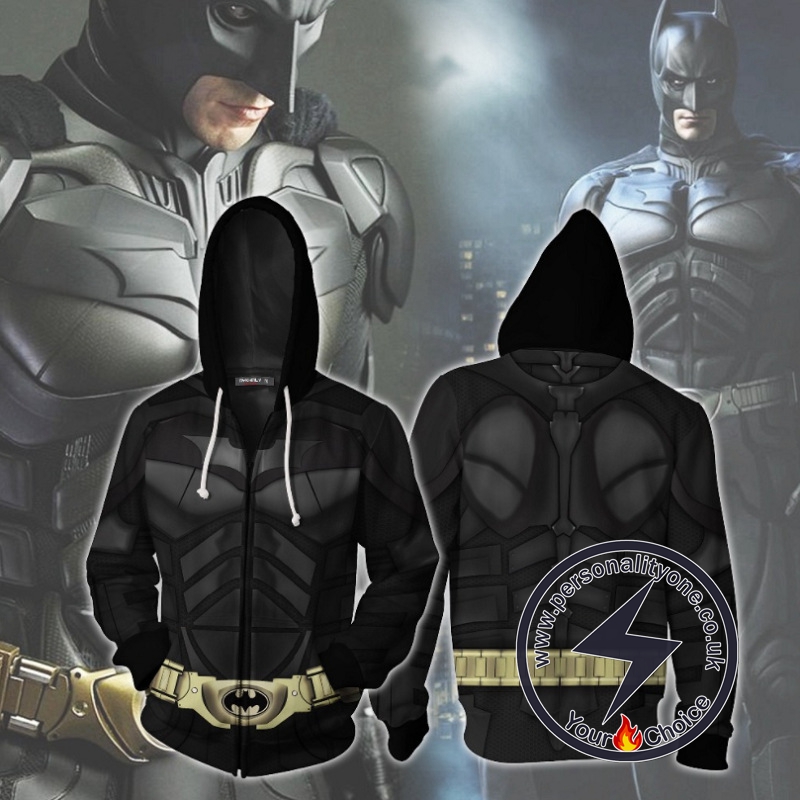 BATMAN - BATMAN 3D zip up Hoodie - BATMAN HOODIES